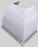 Vent-A-Hood® Designer Series 36" White Wall Mounted Range Hood-5