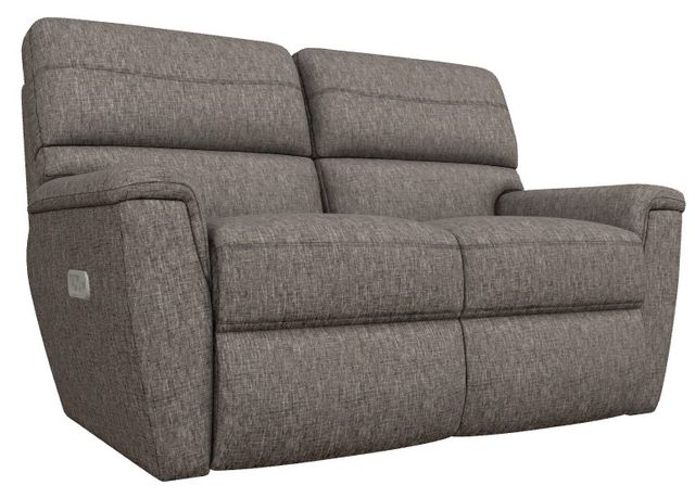 La-Z-Boy® Ava Onyx Power Reclining Loveseat with Headrest and Lumbar-0