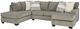 Signature Design by Ashley® Creswell 2-Piece Stone U-Shape Facing Sectional and Chaise-0