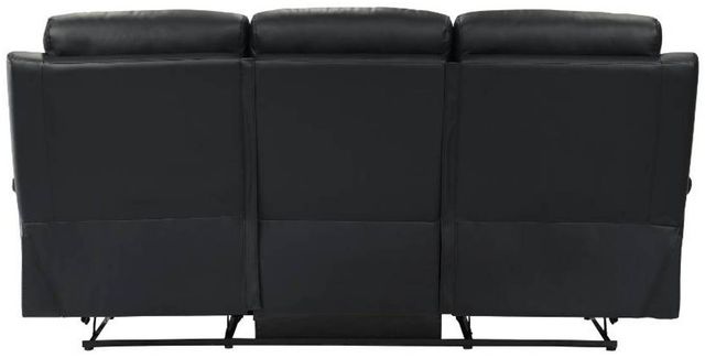 Homelegance® Hancock Black Leather Double Manual Reclining Sofa-3