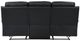 Homelegance® Hancock Black Leather Double Manual Reclining Sofa-3