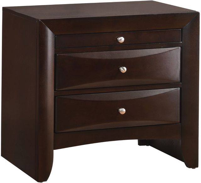 Crown Mark Emily Dark Cherry Nightstand-0