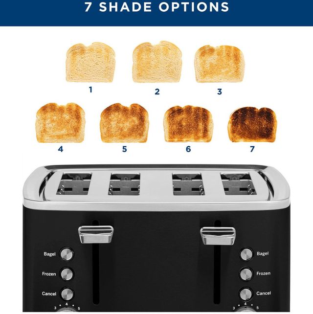 GE® 4-Slice Onyx Black Toaster-4