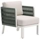 Zuo® Modern Bridgehampton White Aluminum Fabric Outdoor Accent Chair-0