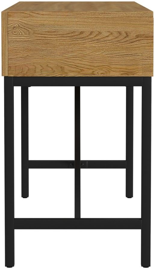 Intercon Newport Natural Oak Sofa Table with Black Base-3