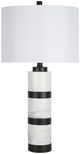 Classy Living Marble Harmony Matte Black/White Table Lamp-0