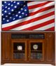 American Heartland Manufacturing Poplar Tall TV Stand-1