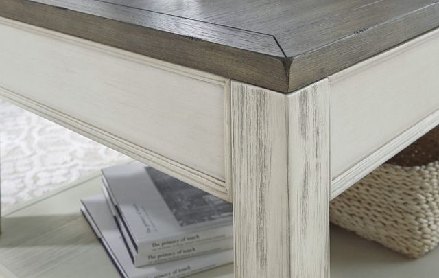 Signature Design by Ashley® Bolanburg Brown/White Lift Top Coffee Table-3