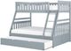 Mazin Furniture Orion Grey Twin Trundle-1