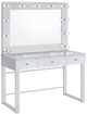 Coaster® Umbridge Glass Top Chrome Vanity with Lighting-0