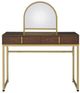 ACME Furniture Coleen Gold/Walnut Vanity Desk-1