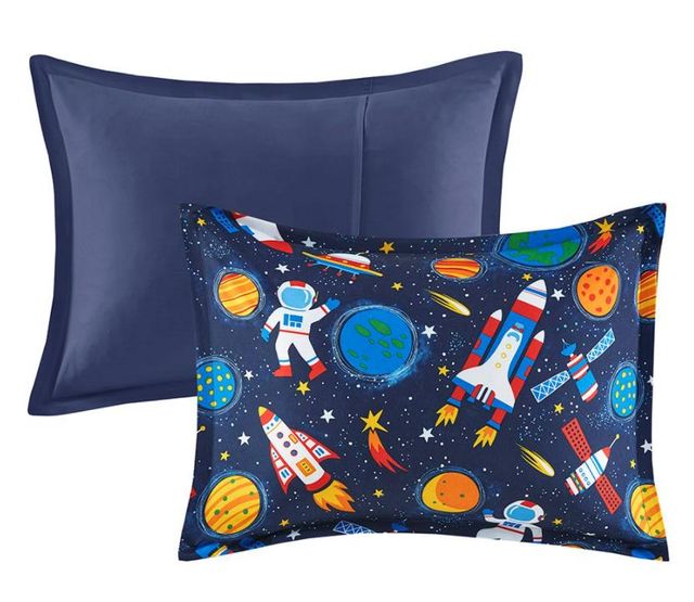 Olliix by Mi Zone Kids Jason Multi Full/Queen Outer Space Comforter Set-1