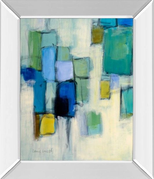 Classy Art Bayside I by Lannie Loreth Mirror Framed Wall Art-0