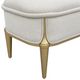 Michael Amini® Scotts Square Light Champagne Accent Bench-5
