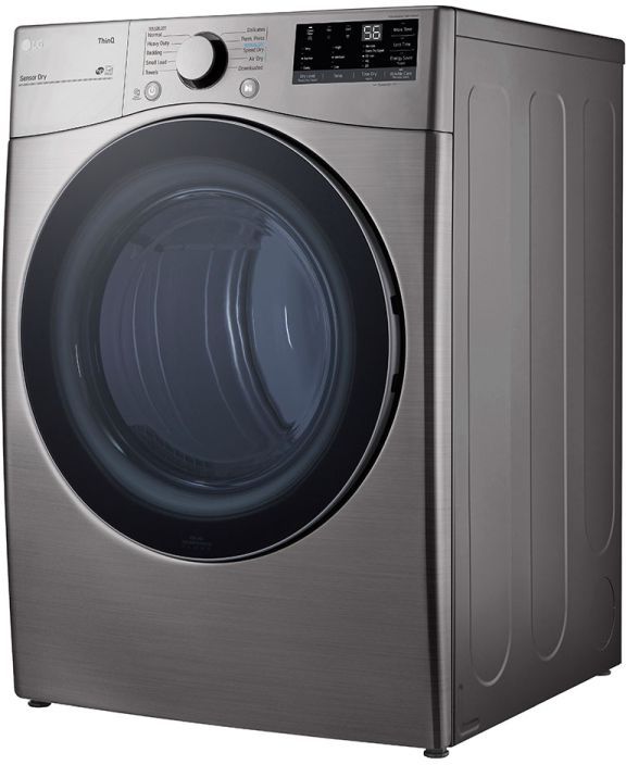 LG 7.4 Cu. Ft. Graphite Steel Front Load Gas Dryer-1