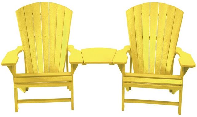 C.R. Plastics Yellow Arm Table-2