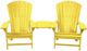 C.R. Plastics Yellow Arm Table-2