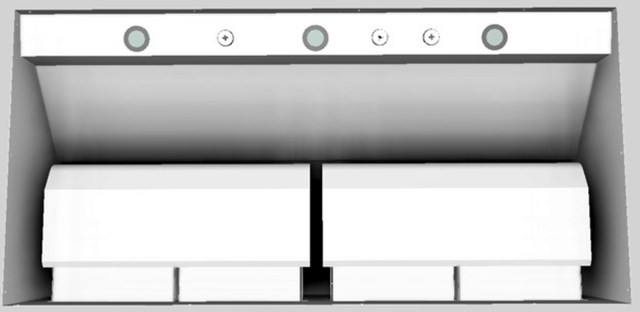 Vent-A-Hood® 48" White Wall Mounted Liner Insert-2