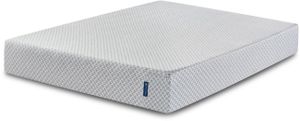front view of the Serta® Sheep Retreat™ Gel Memory Foam Medium Tight Top Queen Mattress in Box
