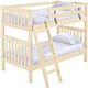 Crate Designs™ Furniture Unfinished Twin/Twin Tall Mission Bunk Bed-0