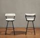Homelegance® Appert Dark Gray/White Swivel Pub Height Chair-1