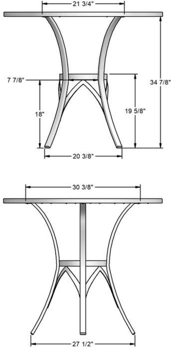 Amisco Customizable Kai Solid Birch Counter Height Table-2