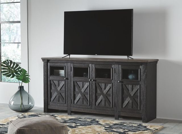 Signature Design by Ashley® Tyler Creek Black 74" TV Stand-2