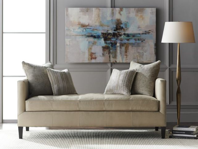 Lexington Home Customizable Sebastian Leather Settee-1