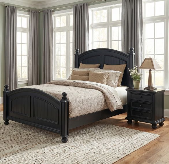 Winners Only® Cape Cod Ebony Nightstand-1