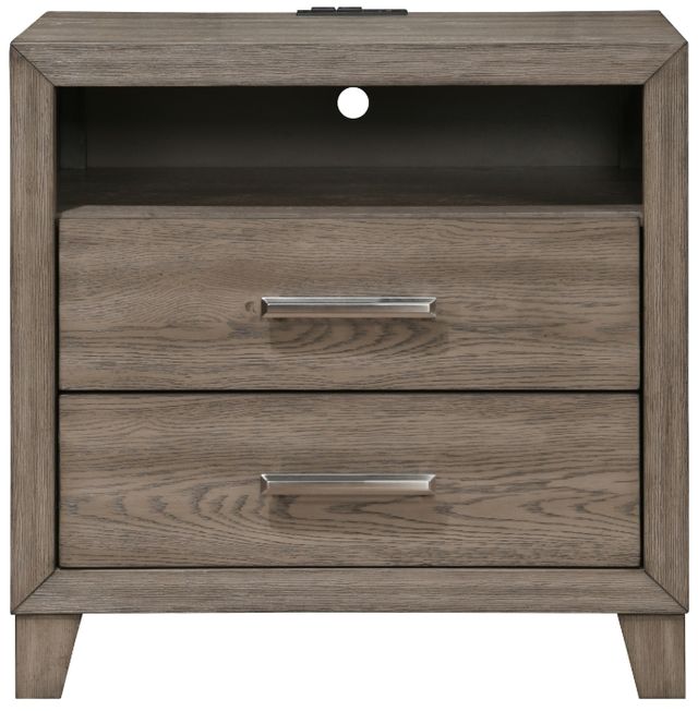 New Classic® Home Furnishings Harrisburg Walnut Nightstand-2
