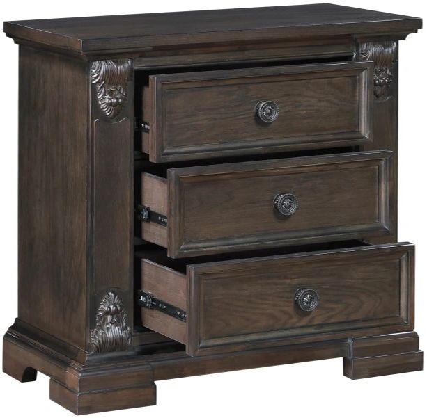 Homelegance® Cornwall Espresso Nightstand-3