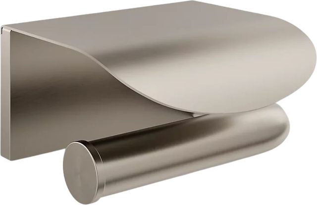 KOHLER® Avid® Vibrant Brushed Nickel Covered Toilet Paper Holder-0