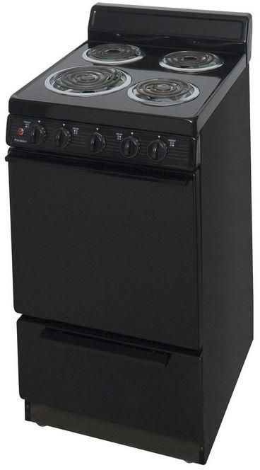 Premier 20" Black Freestanding Electric Range-3
