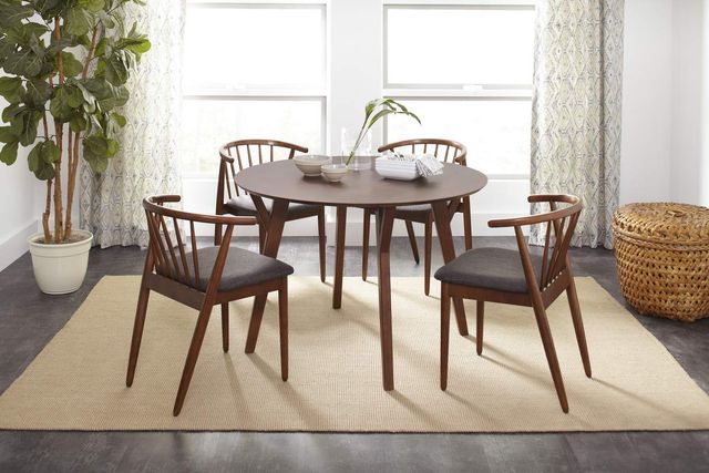 Jofran Inc. Copenhagen Brown Round Dining Table-1