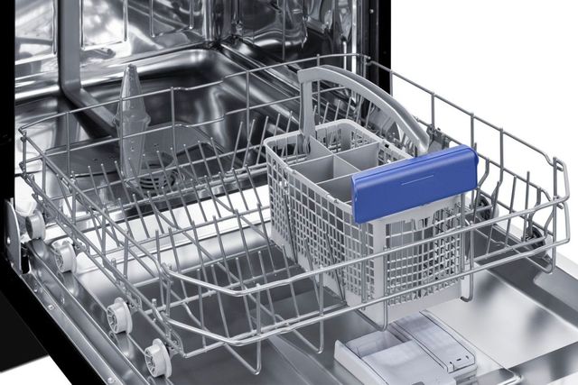 Summit® 24" Black Top Control Built In Dishwasher-3