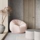 TOV Furniture Marshmallow Peach Velvet Lounge Chair-4