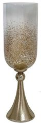 A & B Home Kathleen Beige/Gold 22" Vase-0