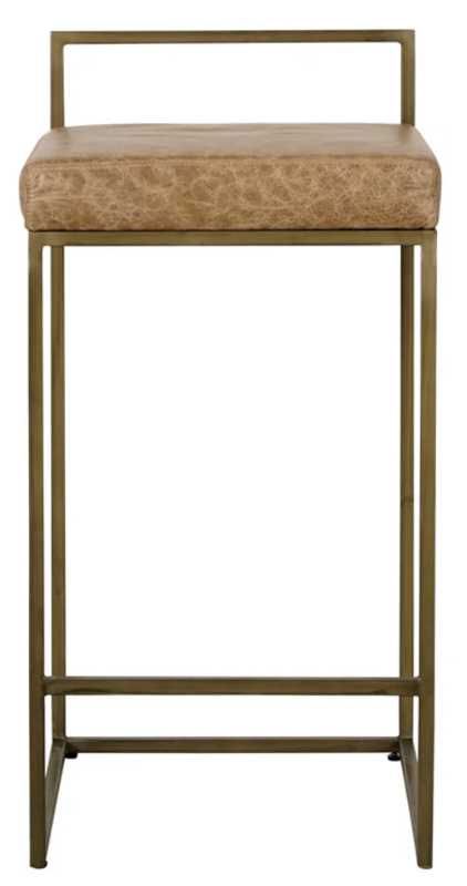Classic Home Belfort Gold/Sedona Brown 26'' Counter Stool-1