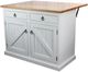 American Heartland Manufacturing Rustic Bright White Kitchen Island-2