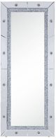 ACME Furniture Noralie Mirrored Floor Mirror with Diamond Accent and Lights-0