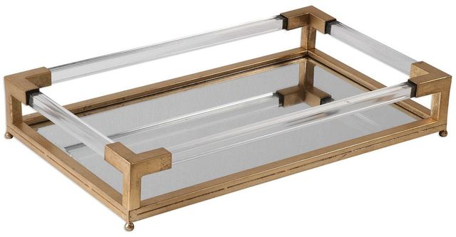 Uttermost® Balkan Gold Mirrored Tray-2