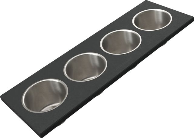 The Galley® Graphite Wood Composite Upper Tier Garnish Board-0