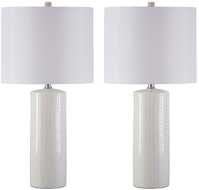 Signature Design by Ashley® Steuben White Table Lamp-1