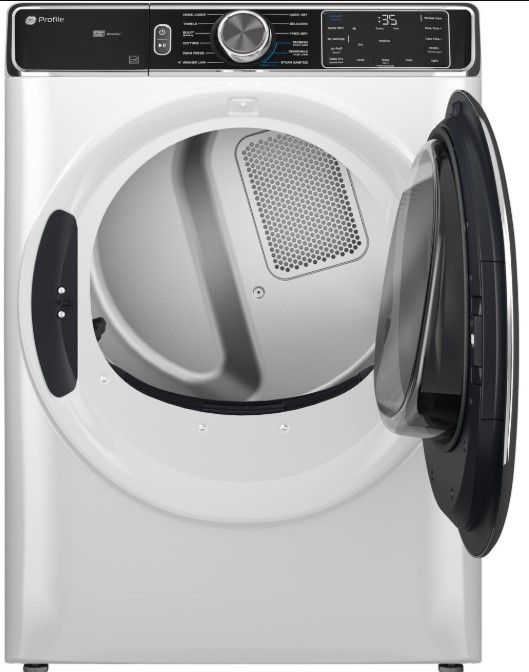GE Profile™ 7.8 Cu. Ft White Gas Dryer-1