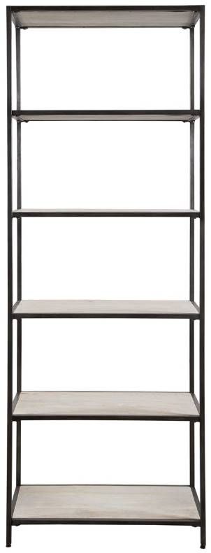 Uttermost® Baldwin Clean Gunmetal/White Washed Etagere-2