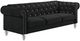 New Classic® Home Furnishings Emma Black Crystal Sofa-0