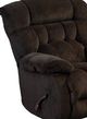 American Wholesale Furniture Daly Chocolate Manual Swivel Recliner-1