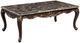 New Classic® Home Furnishings Constantine Marble Top Cocktail Table with Cherry Base-0