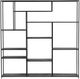 Dovetail Furniture Daren Black Bookcase-1