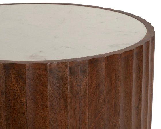 Home Trends & Design Palermo Royal Brown/White Coffee Table -2